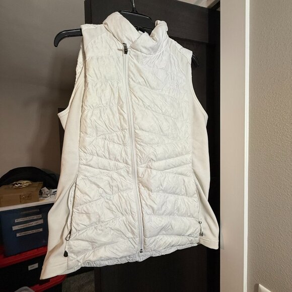 The North Face cream/white colored puffer vest - Picture 1 of 6